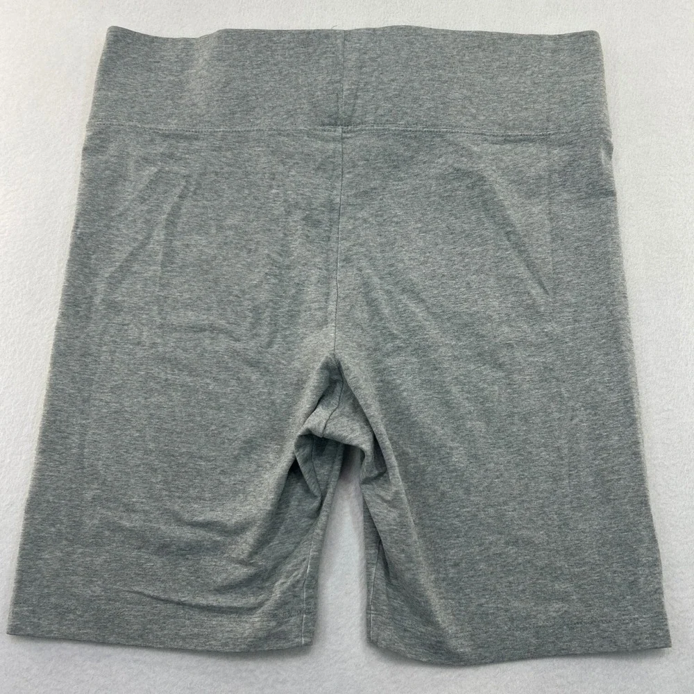 Nike Sportswear Essential Bike Shorts Grey Heather 1X High Rise